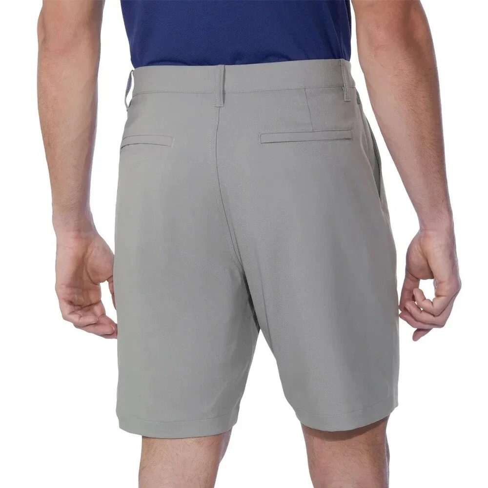 NWT Kirkland Signature Men's 32 Gray Stretch Shorts With UPF 50 Bermuda
